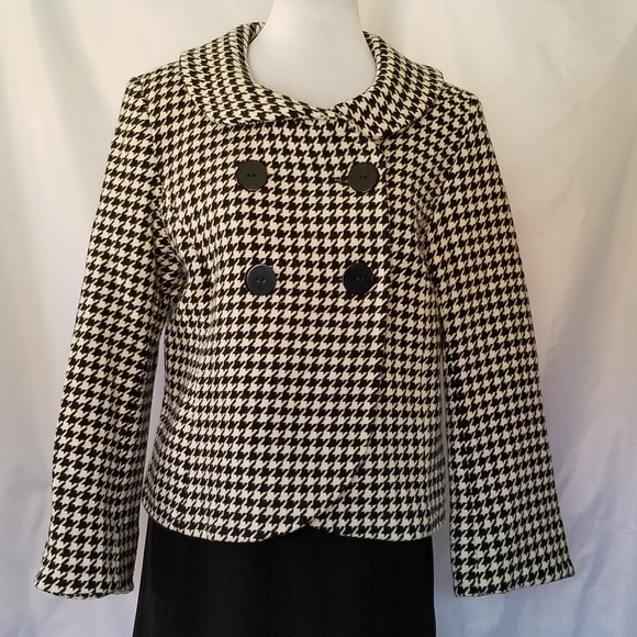 Pendleton Jackets & Blazers - Pendleton Black White Houndstooth Swing Jacket